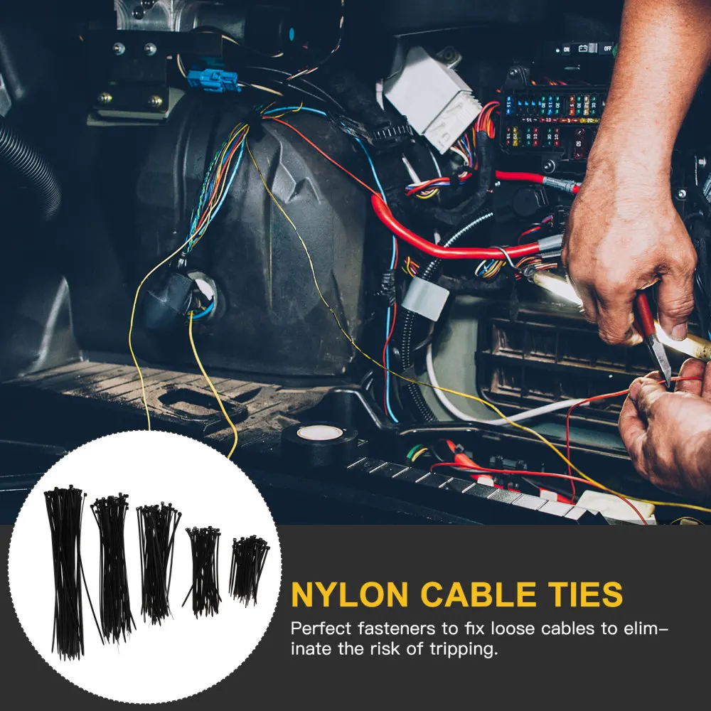 

2000 PCS Self-locking Tie Nylon Zip Tie for Home Office Workshop Store Garage