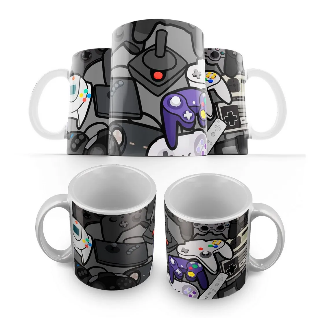 Кружка: ретро геймпад (нинтендо сега денди соник марио 8 бит) -1 | Дом и сад