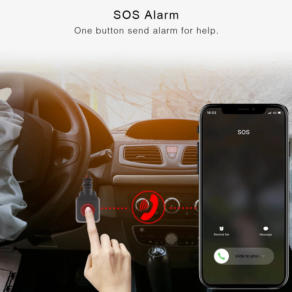 Автомобильный GPS трекер автомобильный GSM локатор TK104 GPS104 в реальном времени