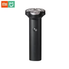 Электробритва Xiaomi Mijia S300 для мужчин, бритва для сухого и влажного бритья бороды, перезаряжаемый моющийся триммер с двойными лезвиями и 3D головкой