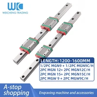12pc miniature guide linear slide mgn91215 mgw9slide 9ch 12ch 15ch 1200 1600mm slide rail 3d printer parts