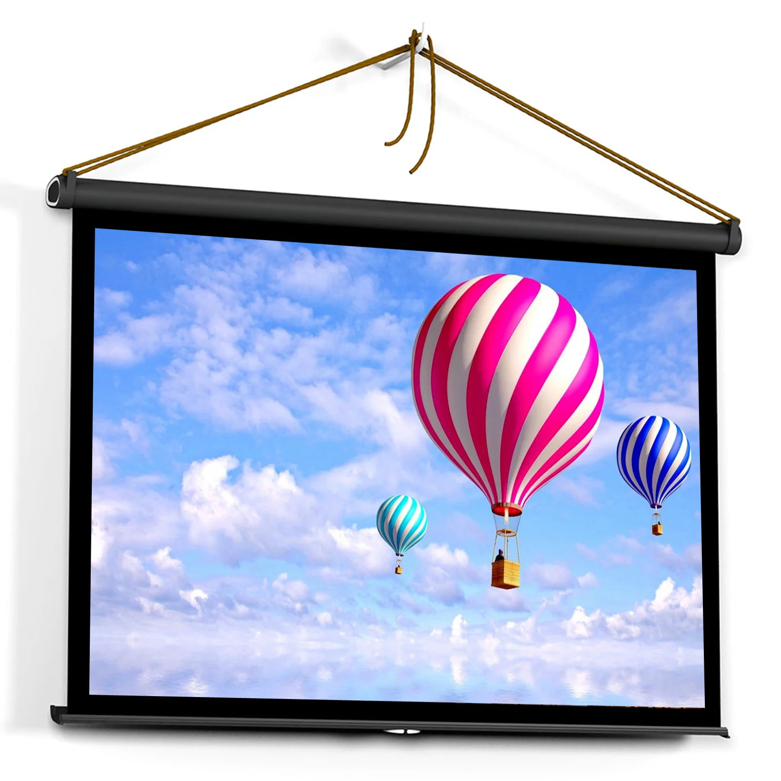 50 дюймовый проектор Экран 4:3 Настольный проекционный ручной выдвижной складной