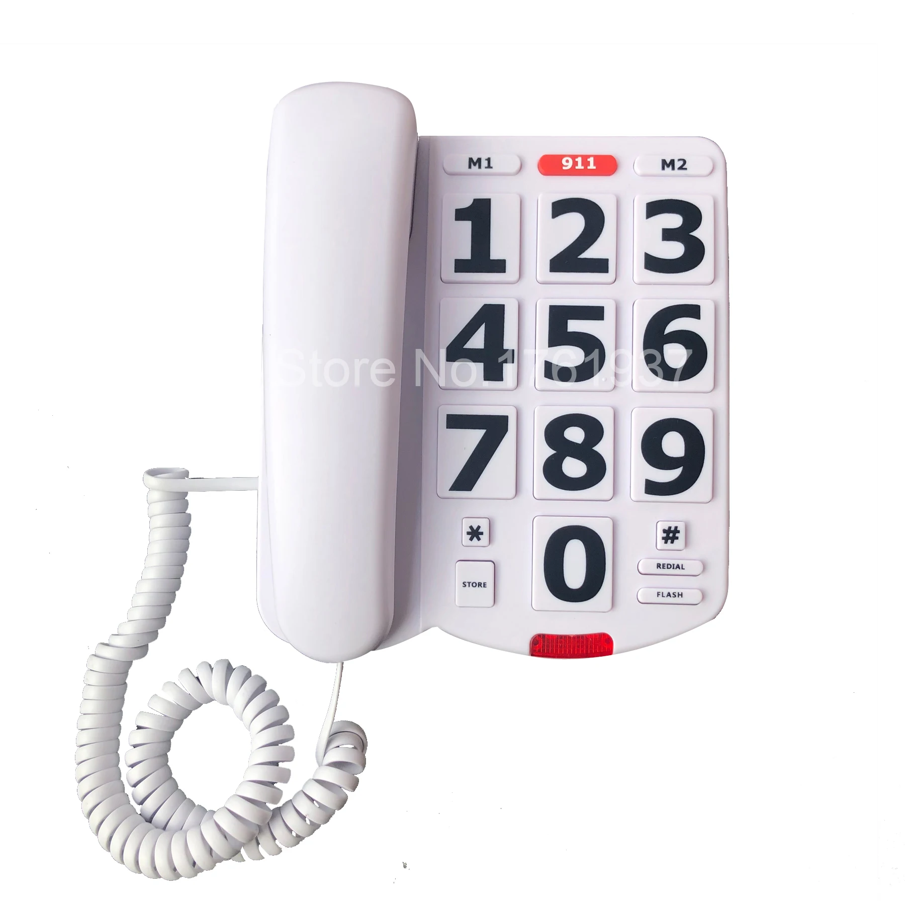 corded big button telephone for old people wired landline phone for seniors visually impaired desk phone for grandpagrandma free global shipping