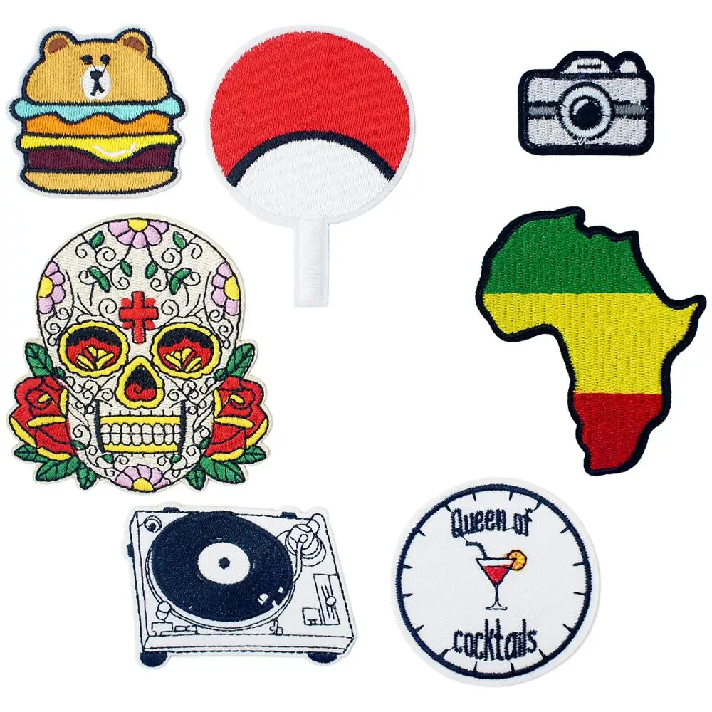 Все-видящие Глаза Череп вышитые утюжки на заплатках для одежды Сделай Сам полосы