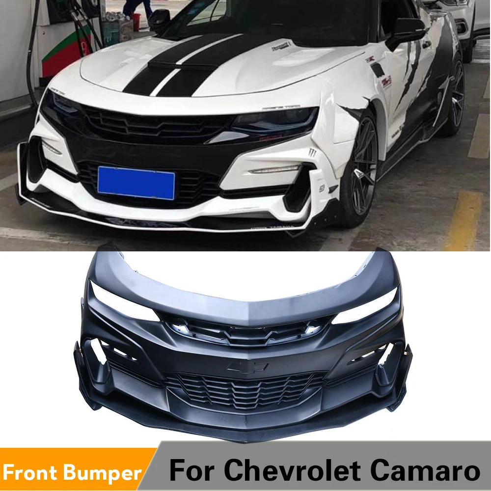 Передний бампер PP с губой для Chevrolet Camaro 2016-2018 передний спойлер комплекты кузова |