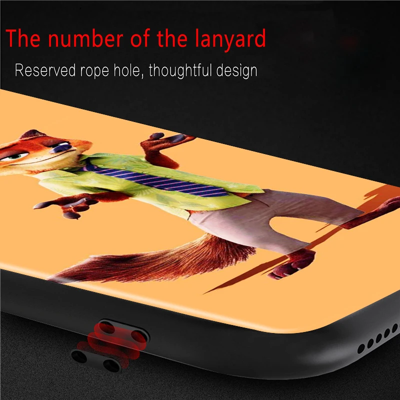 

Soft TPU Disney Zootopia Shockproof Cover For Xiaomi Redmi K40 K30i K30T K30S K30 K20 10X Ultra Pro Black Phone Case