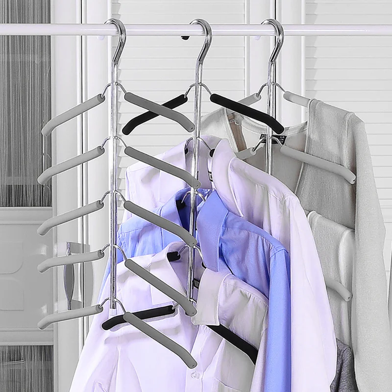 Многослойные стеллажи для хранения одежды вешалка держатель шкаф белья сушилка