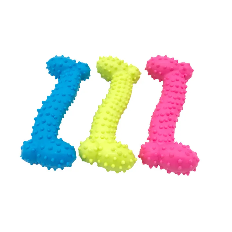 Новая резиновая игрушка для собак с шипами резиновые кости зубы моляра домашних