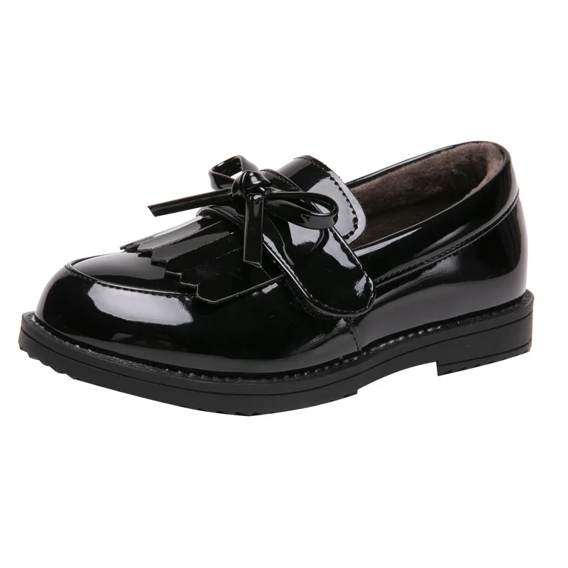 

Fashion Japanese leather shoes 2021 new children's little princess little girl soft soled baby show childrens shoes tassel shoes