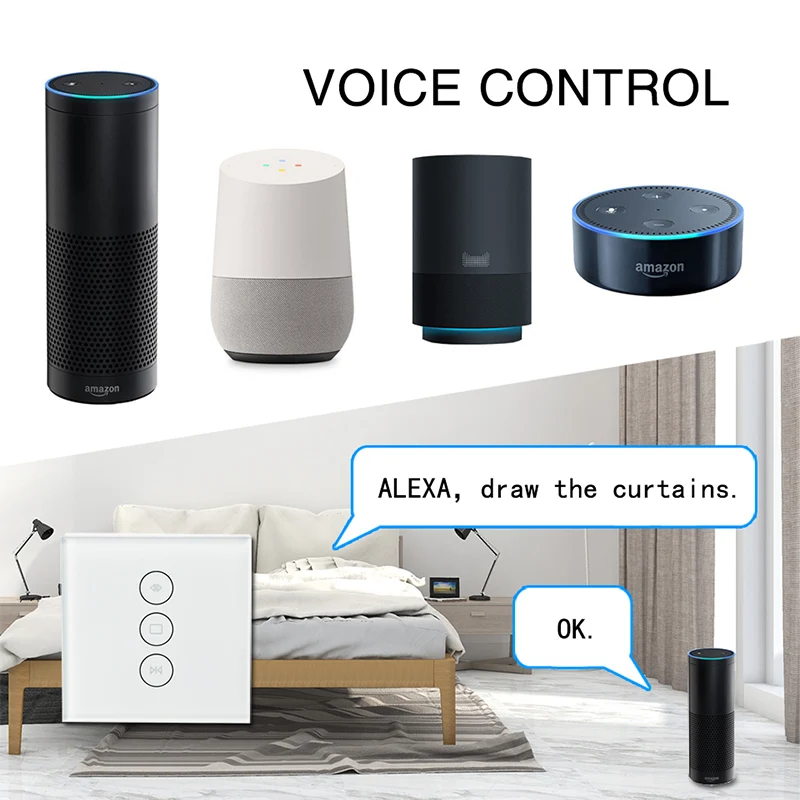

Electric Chain Window Opener 4 Wires Motor With Tuya WiFi Curtain Blinds Switch Google Home Amazon Alexa Echo Voice Control