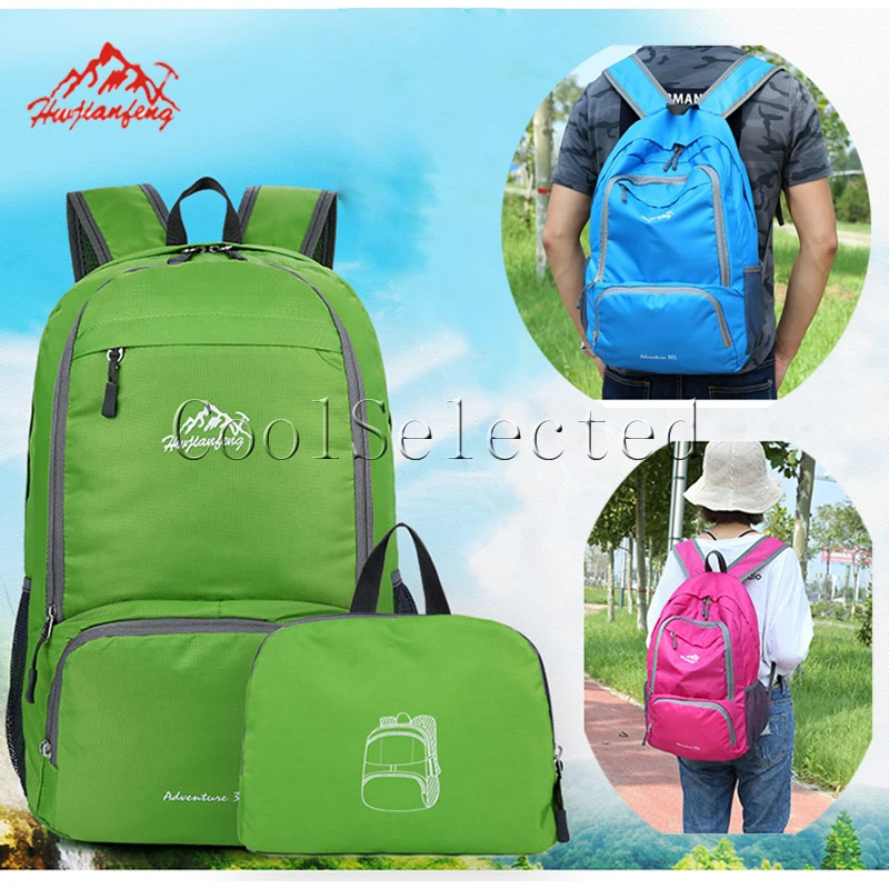 Складной портативный нейлоновый водонепроницаемый маленький рюкзак 20 л женская