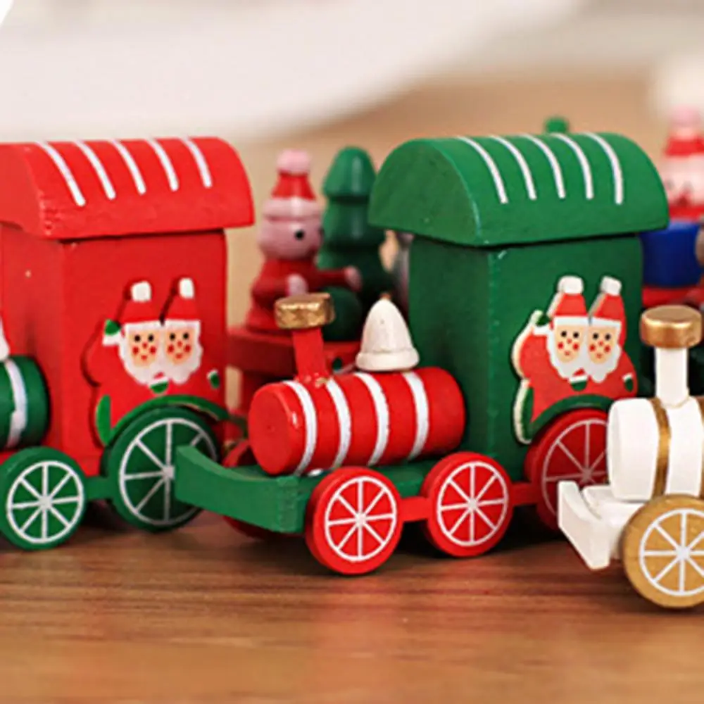 

Christmas Decorations For Home Decor Wooden Train Navidad Kids Craft Gift Xmas Ornaments 2021 Noel Santa Claus