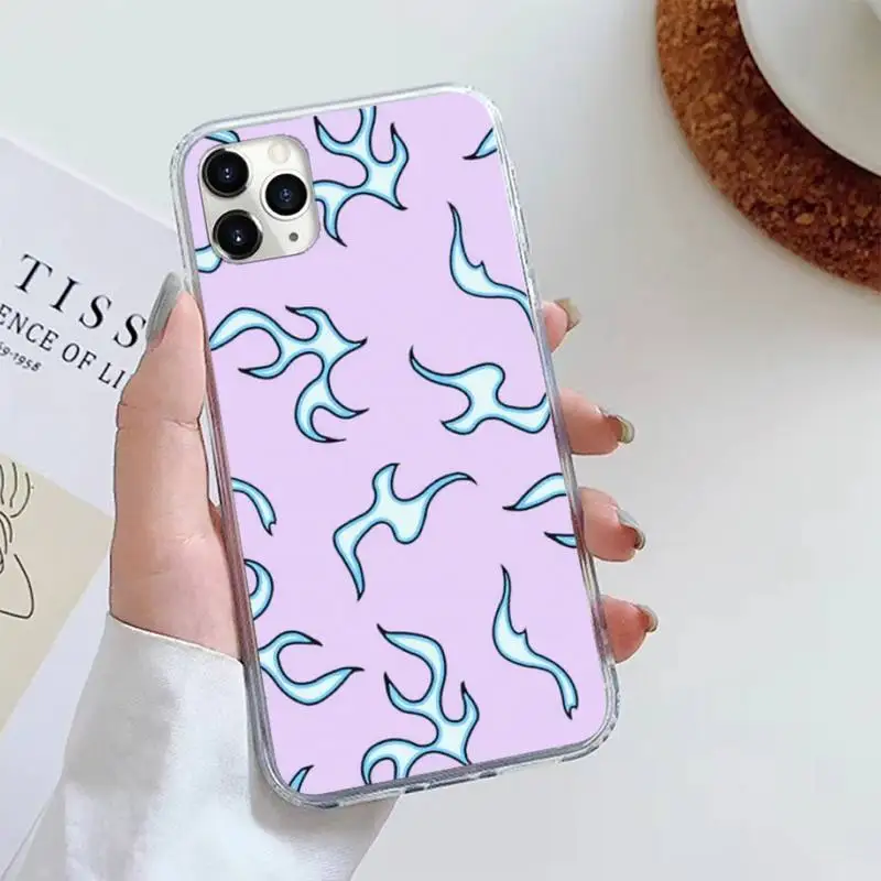 

Blue Flame art Fire high quality Phone Case For iphone 12 5 5s 5c se 6 6s 7 8 plus x xs xr 11 pro max