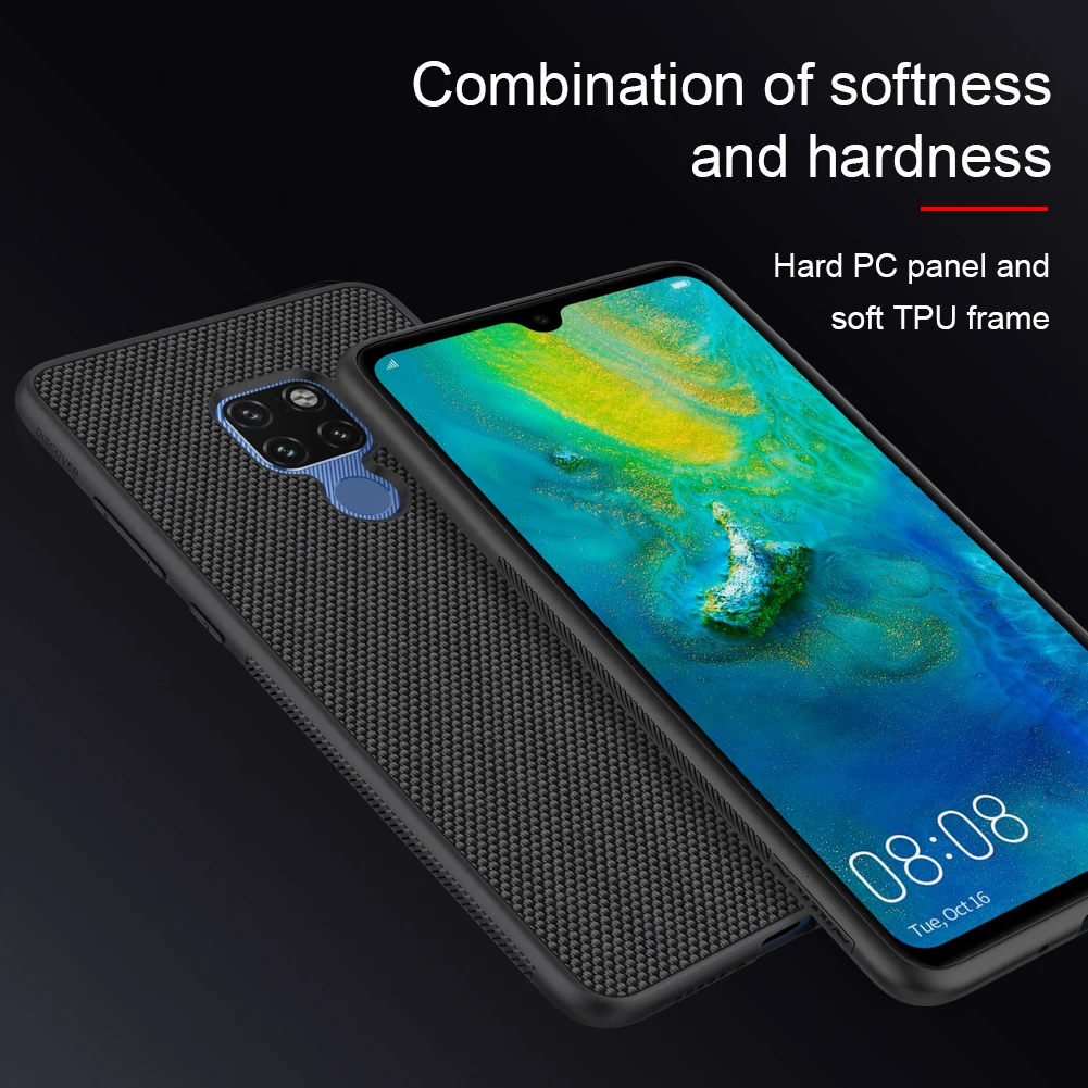 Для huawei mate 20 Pro чехол NILLKIN Текстурированный чехол из нейлонового волокна задняя крышка для huawei mate 20 прочный нескользящий тонкий и светильник