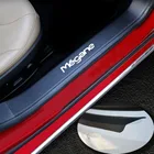 Накладки на пороги автомобиля для Renault Megane Накладка на порог двери, углеродное волокно, из искусственной кожи, 4 шт., автомобильные аксессуары