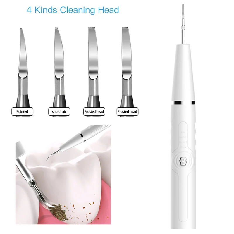 

Portable Electric Sonic Dental Whitener Scaler Teeth Whitening Teeth Calculus Tartar Remover Tools Cleaner Tooth Stain Oral Care