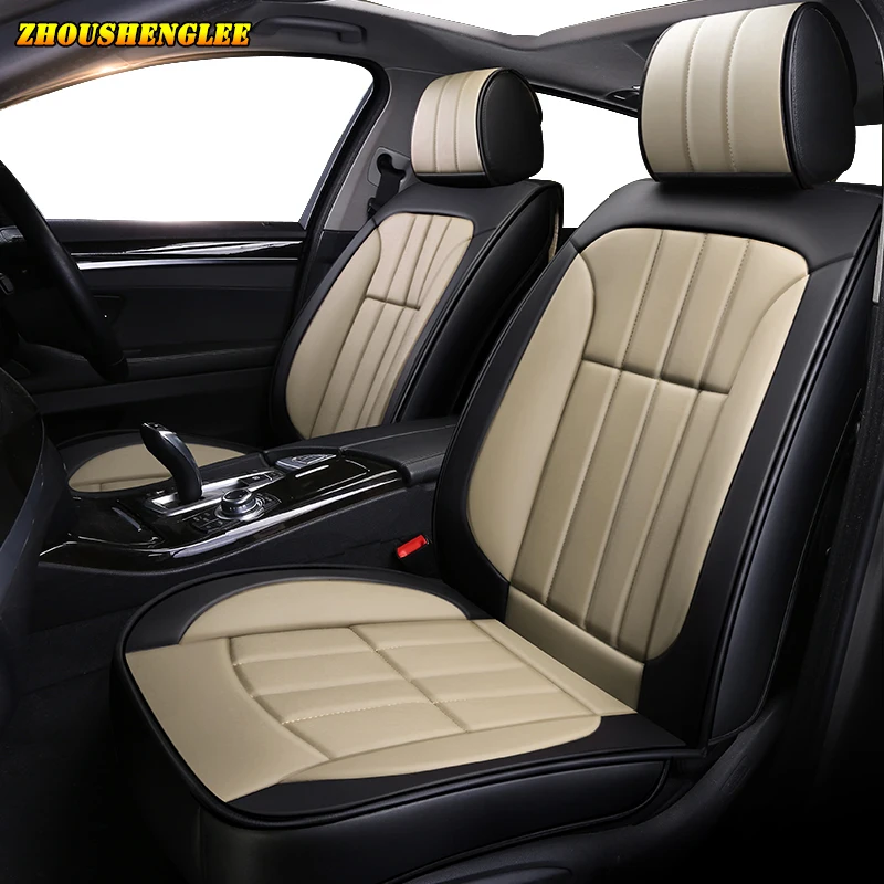 Новые роскошные кожаные чехлы для автомобильных сидений toyota wish rav4 chr auris camry verso prado