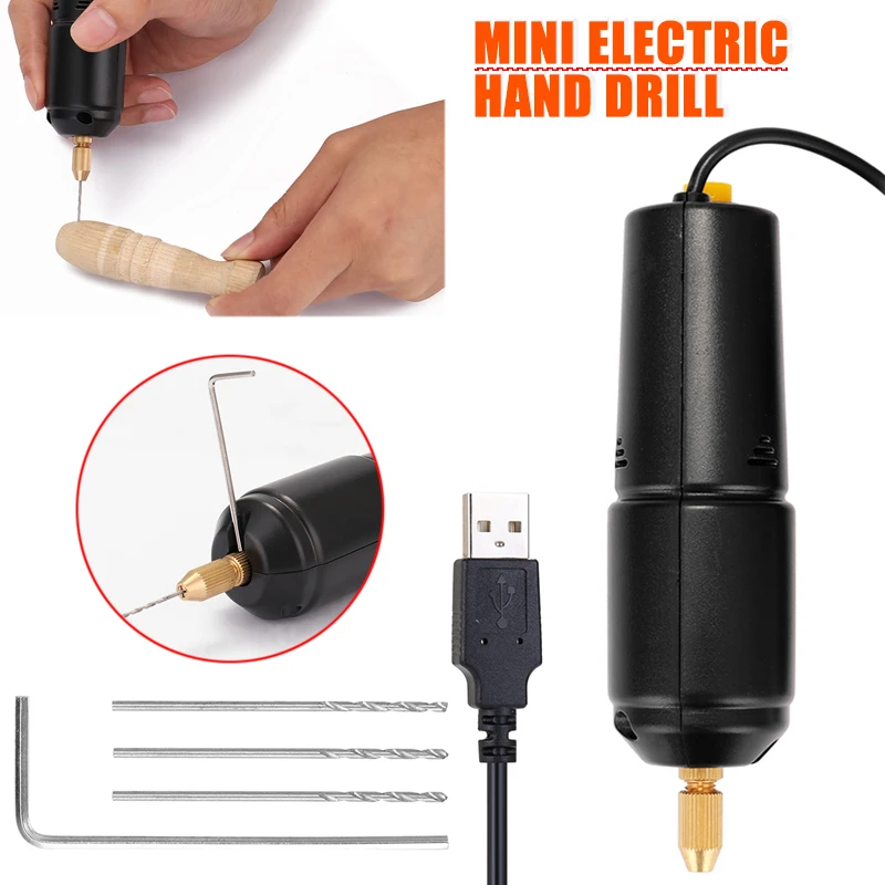 

1Pc New Handheld Mini Electric Drill Pearl Epoxy Resin Jewelry Making Wood Craft Tool DIY Essential Accessorie Micro Hole Opener