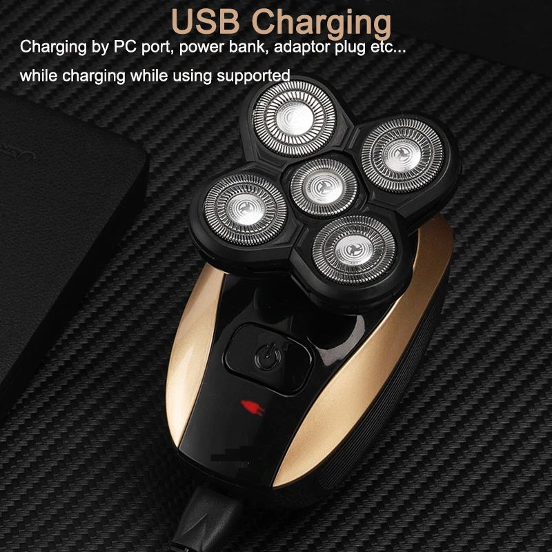 5in1 Электробритва Триммер для носа и ушей машинка стрижки бороды усов Машинка