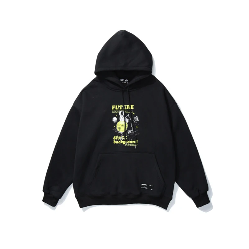 

Hoodie Astronaut Ins Hip Hop Street Fashion Trend Loose Wild Pullover Long Sleeve Couple Print Men Harajuku Fleece Sweatshirt
