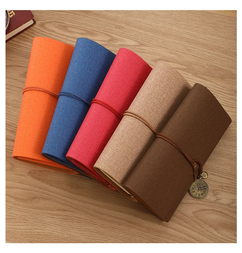

A6 Retro notebook diary notepad vintage PU leather notebook replaceable stationery gift traveler's diary planner dropshipping