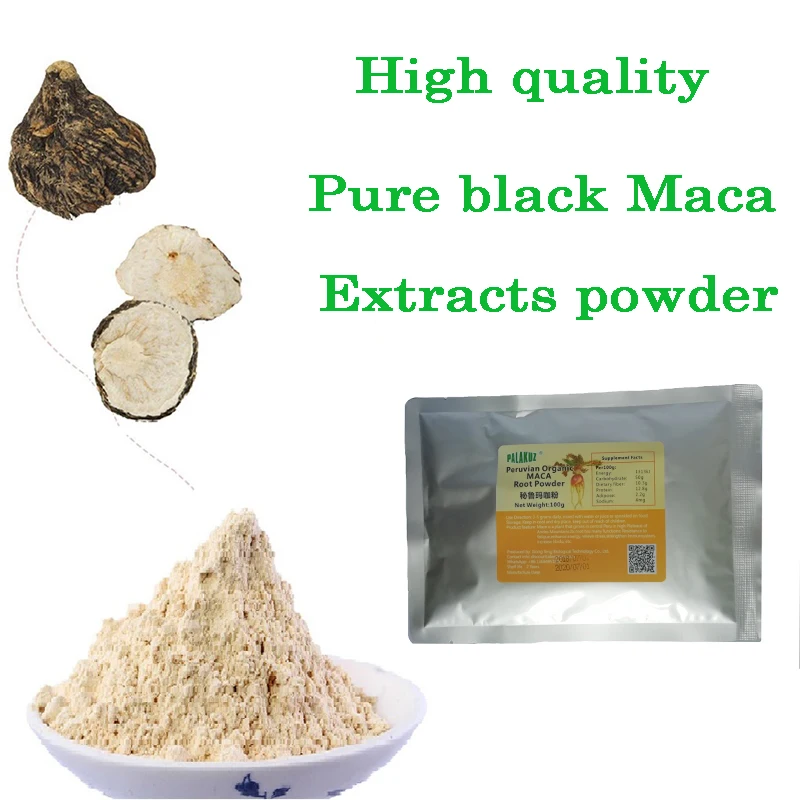 

Peruvian Pure black Maca Root Extracts powder for Healthy Energy personal care