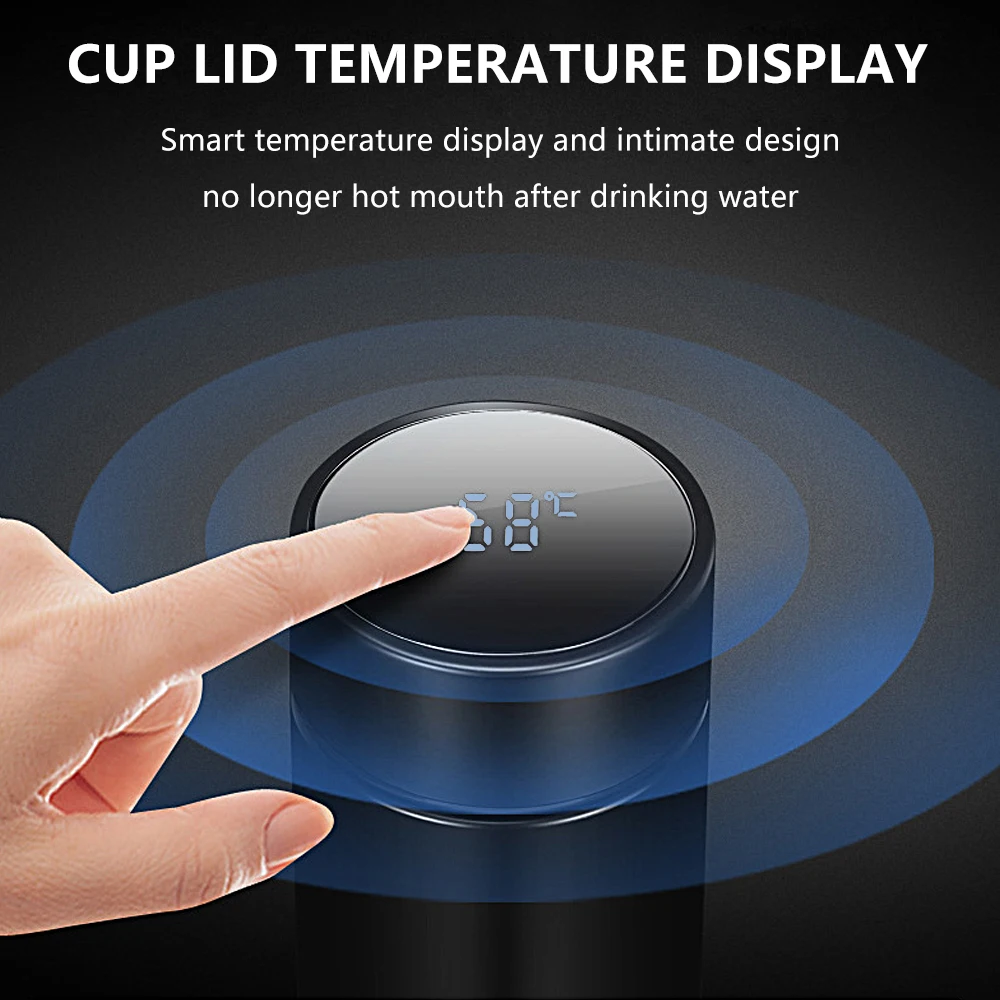 500 мл Термос Термосы температурный дисплей 316 нержавеющая сталь бутылка для воды