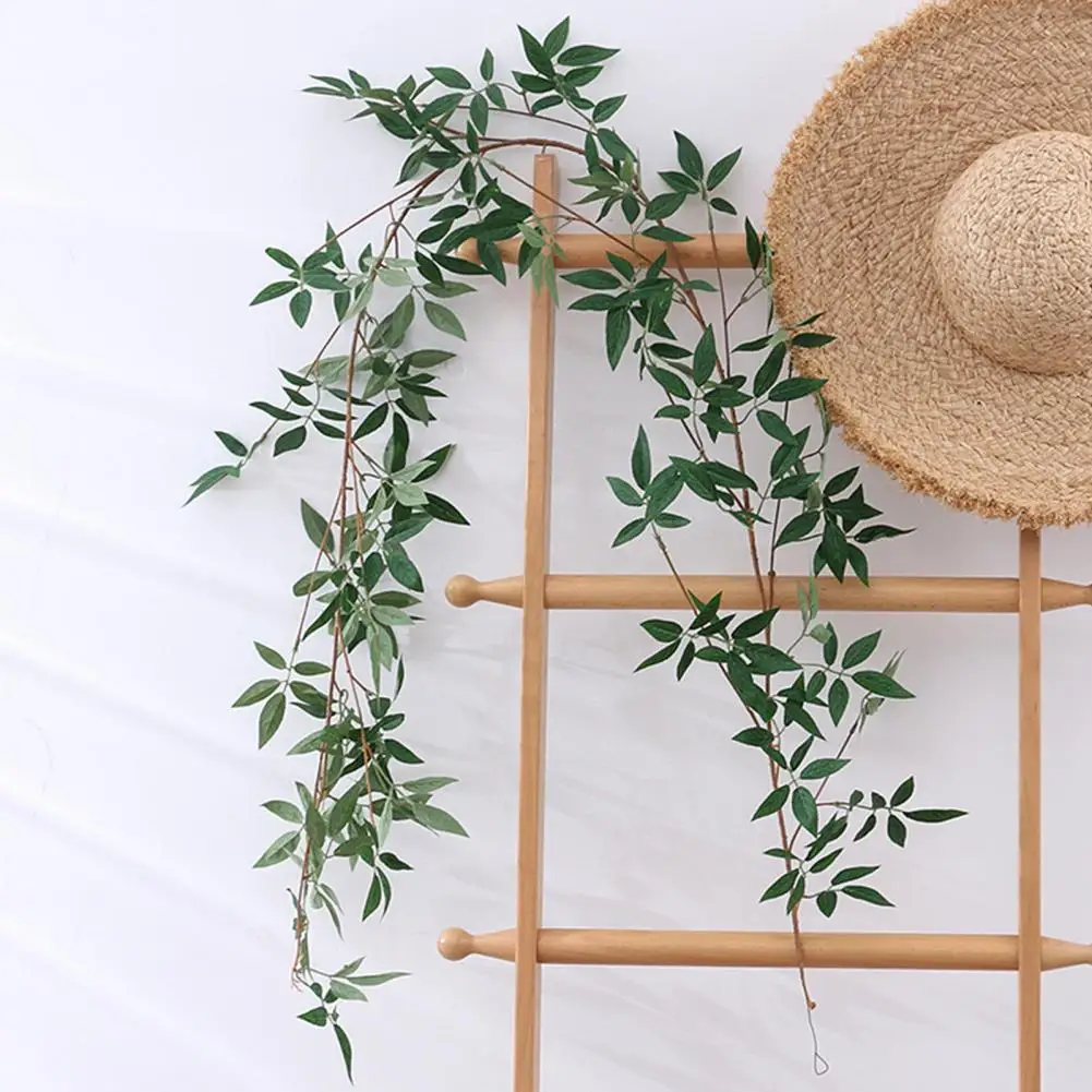 

1 шт., искусственное растение, 180 см, легко сгибается, не требует технического обслуживания, ткань, декоративная зеленая искусственная ротанг...