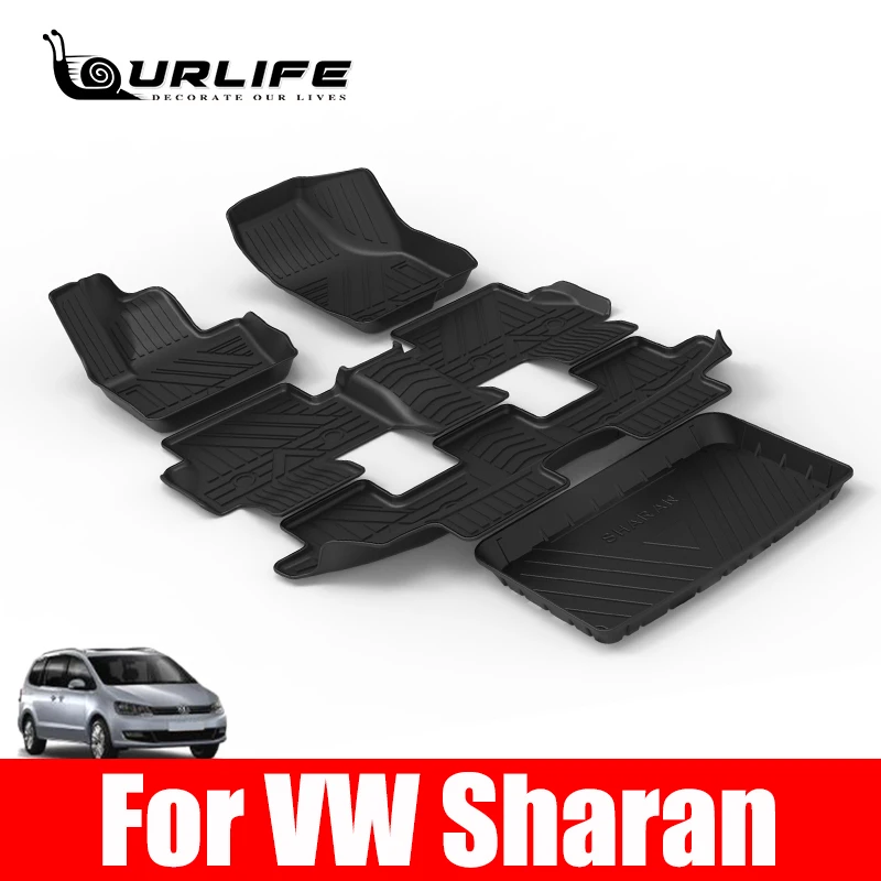 

Car mats For VW Sharan 2013 2014 2015 2016 2017 2018 2019 Floor Mat Custom TPE Waterproor foot pad Carpet Auto Accessories