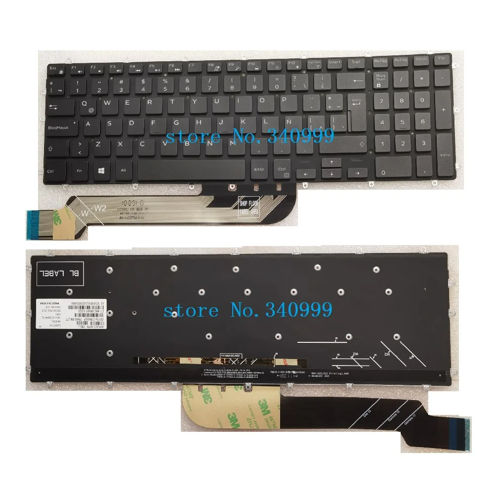 

New for Dell Inspiron 15 5565 5567 5570 5575 7566 7567 Keyboard LA