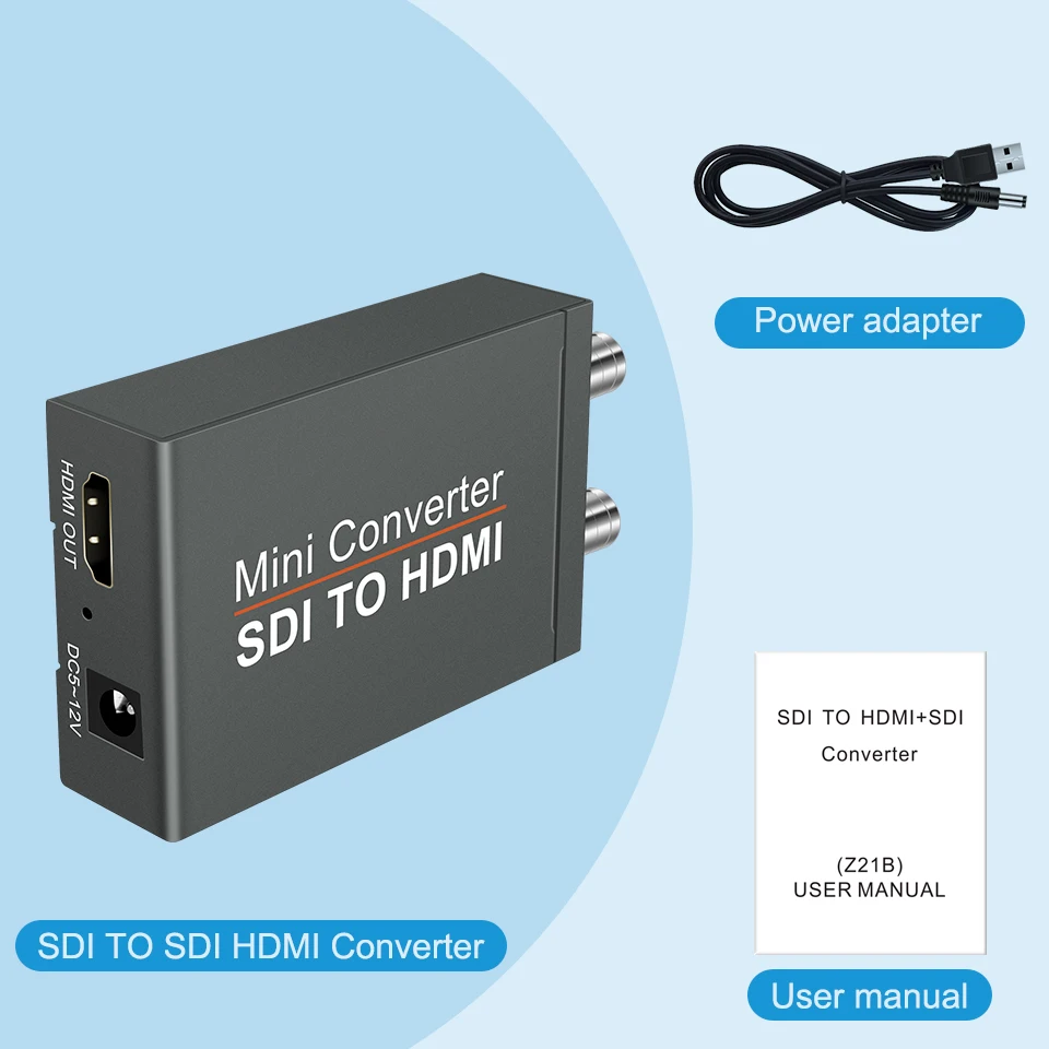 Преобразователь видеосигнала HD 3G SDI в HDMI преобразователь адаптера с