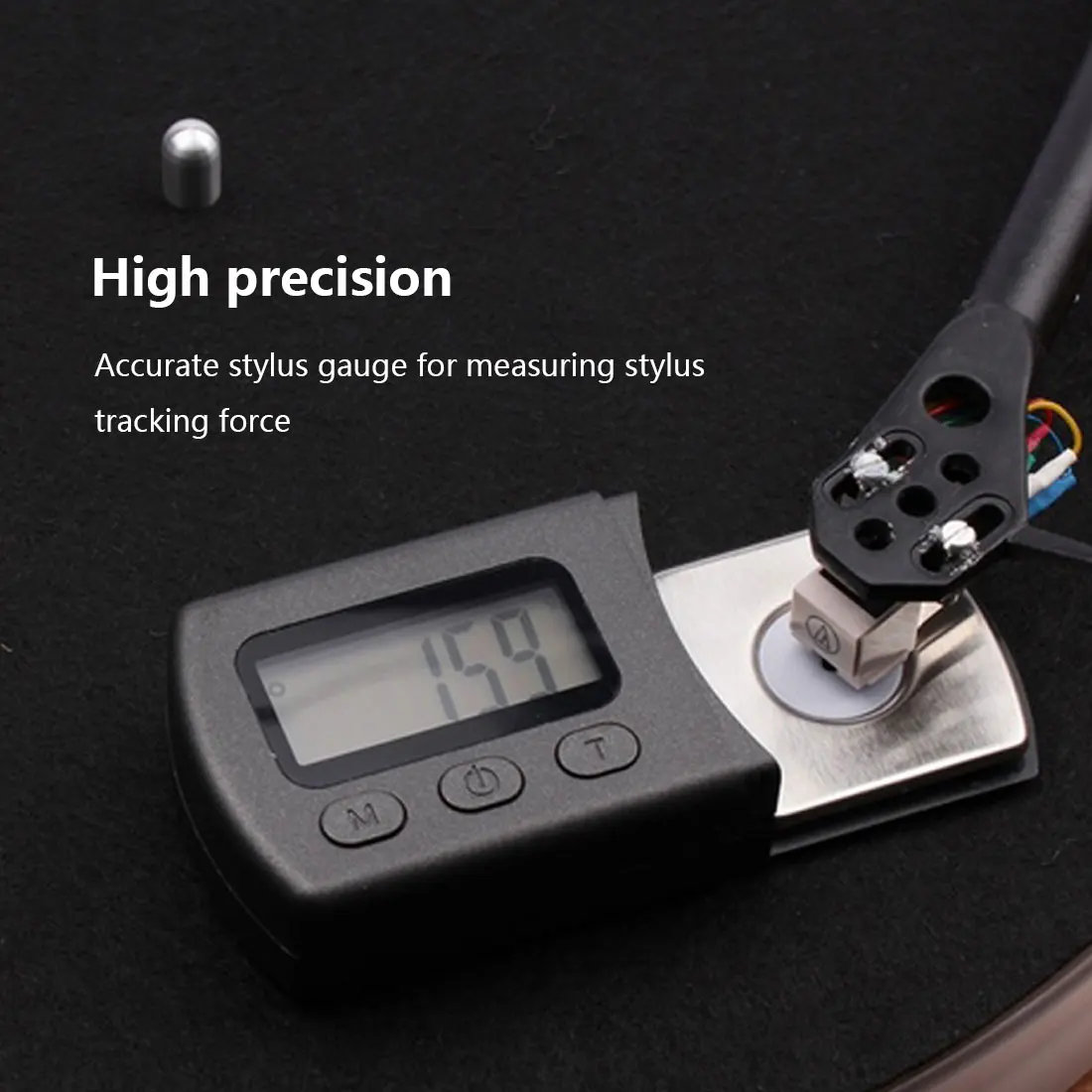 

Portable Digital Turntable Stylus Force Scale Meter Gauge LCD Backlight High Precise Tracking Guage For LP Vinyl Record Needle