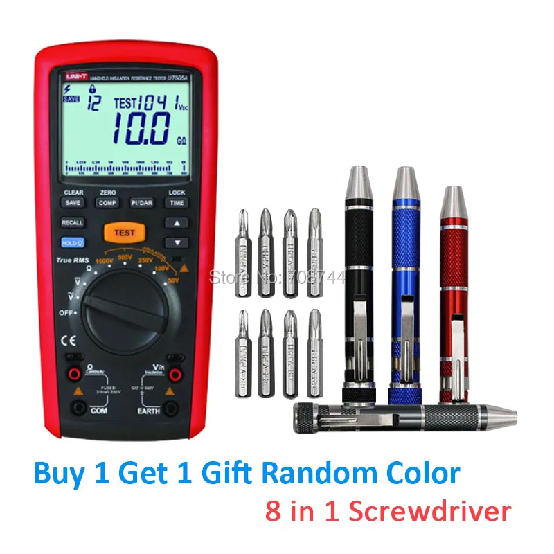 Цифровой Ручной мегомметр тестер сопротивления изоляции Мультиметр ом