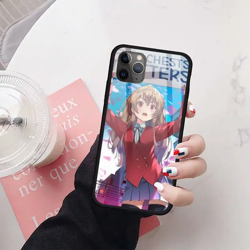 

Luxury Toradora Taiga coque Phone Case Tempered glass For iphone 11 12 PRO MAX X XS XR 7 8 plus