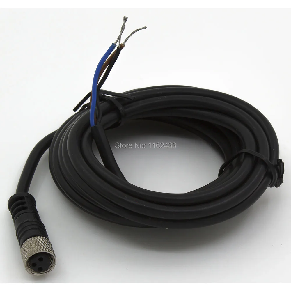 FSC8 FS 3 M8 2 м ПВХ кабель для подключения датчика контакта прямая женская головка NPN
