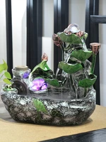 zhaocai fengshui wheel rockery water fountain dribble living room home decoration office opening gift