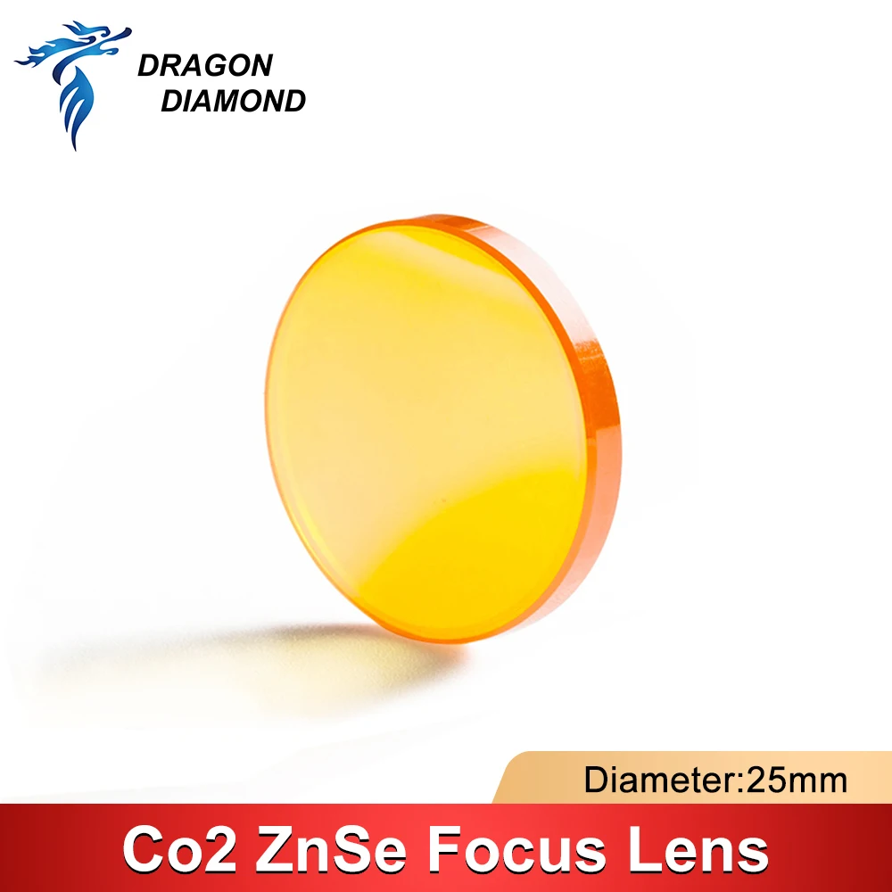 DRAGON DIAMOND Co2 ZnSe Focus Lens Dia.25mm Focal Length 50.8/63.5/76.2/101.6/127mm For Co2 Laser Engraving Cutter