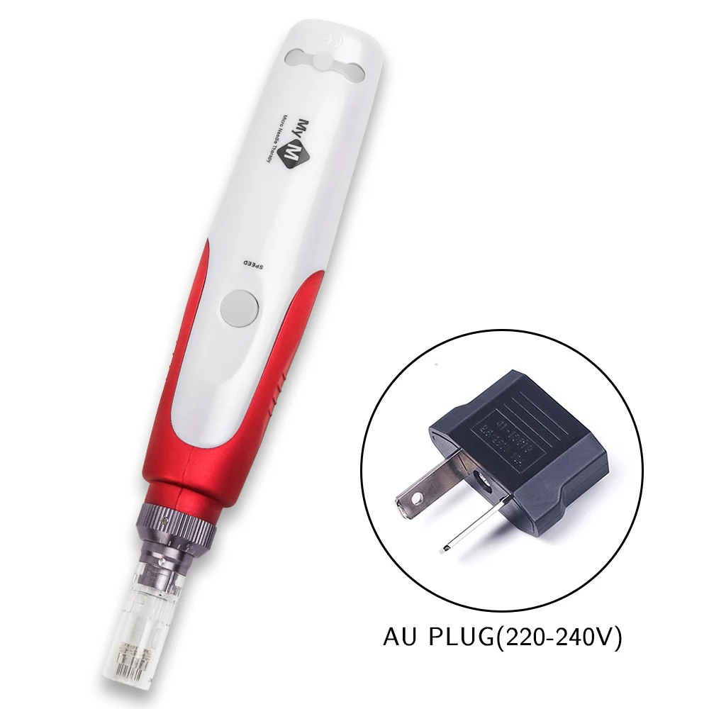 AU plug without box Профессиональный байонет Dr. pen микро игла Дерма ручка иглы картридж иглы наконечники для электрической Микро прокатки Дерма штамп терапия - Цвет: AU plug without box