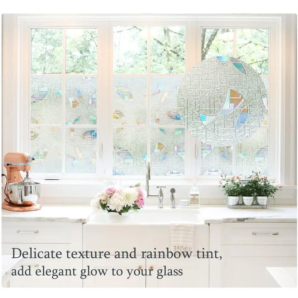 Размер на заказ геометрические узоры 3D лазерный рефракционный цвет статическое