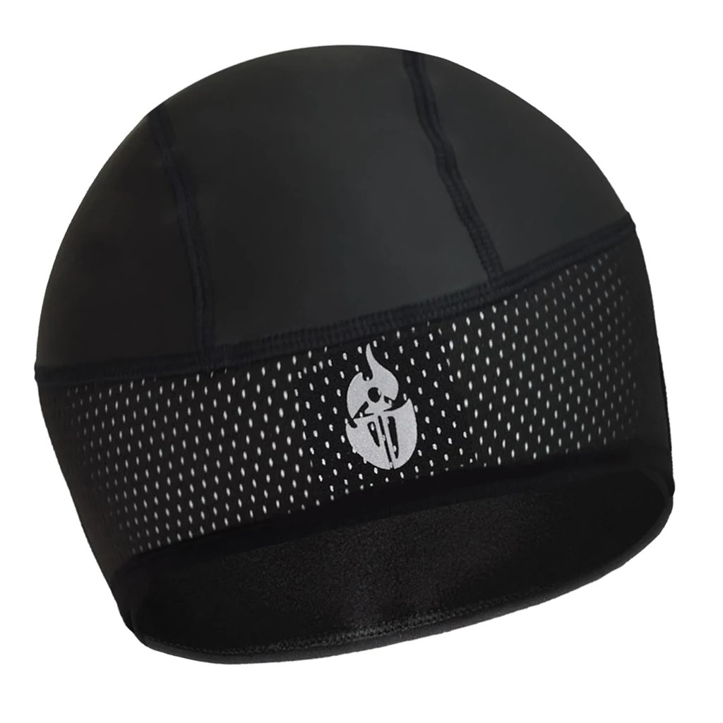 Велосипедная Лыжная шапка зимняя шапочка Спортивная ветрозащитная Кепка черная