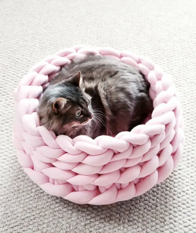 NEW 2019 Handmade Woven Cat Beds Mats Warm Soft Dogs Kennel Puppy Kitten Cave Basket Detachable Sleeping Bag DIY Pet House | Дом и сад