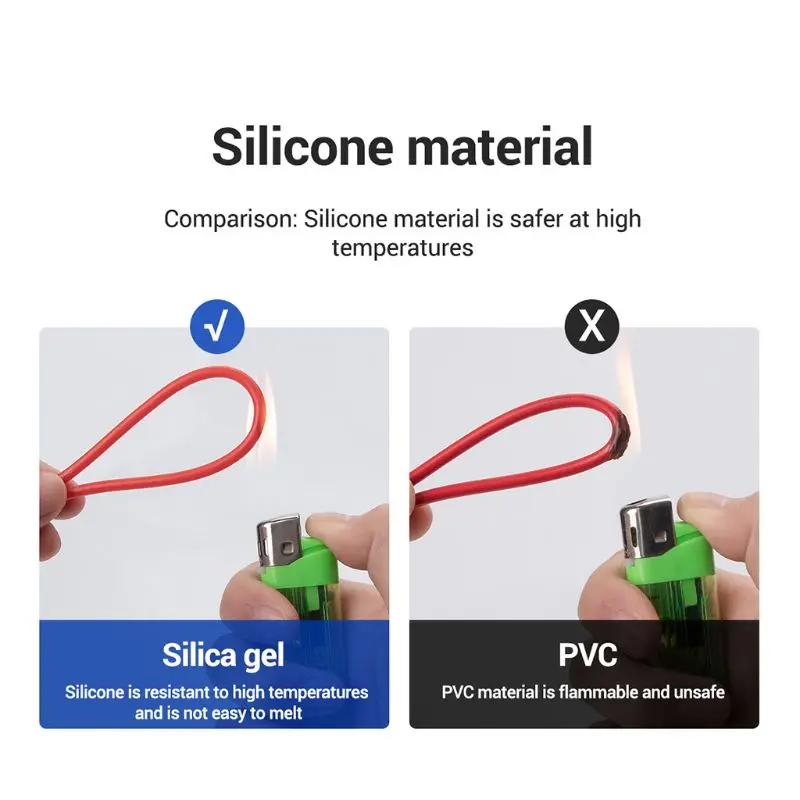 

PT1033 Multimeter Test Lead 1000V Flame Retardant Needle Probe Silicone Cable