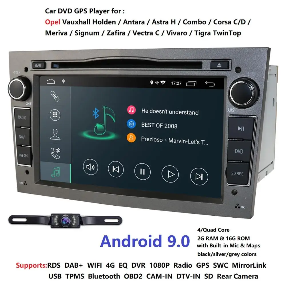 2G RAM Android 9 0 автомобильный DVD для Opel Vectra Antara Zefira Corsa Марка Meriva Astra 4 ядра радио GPS