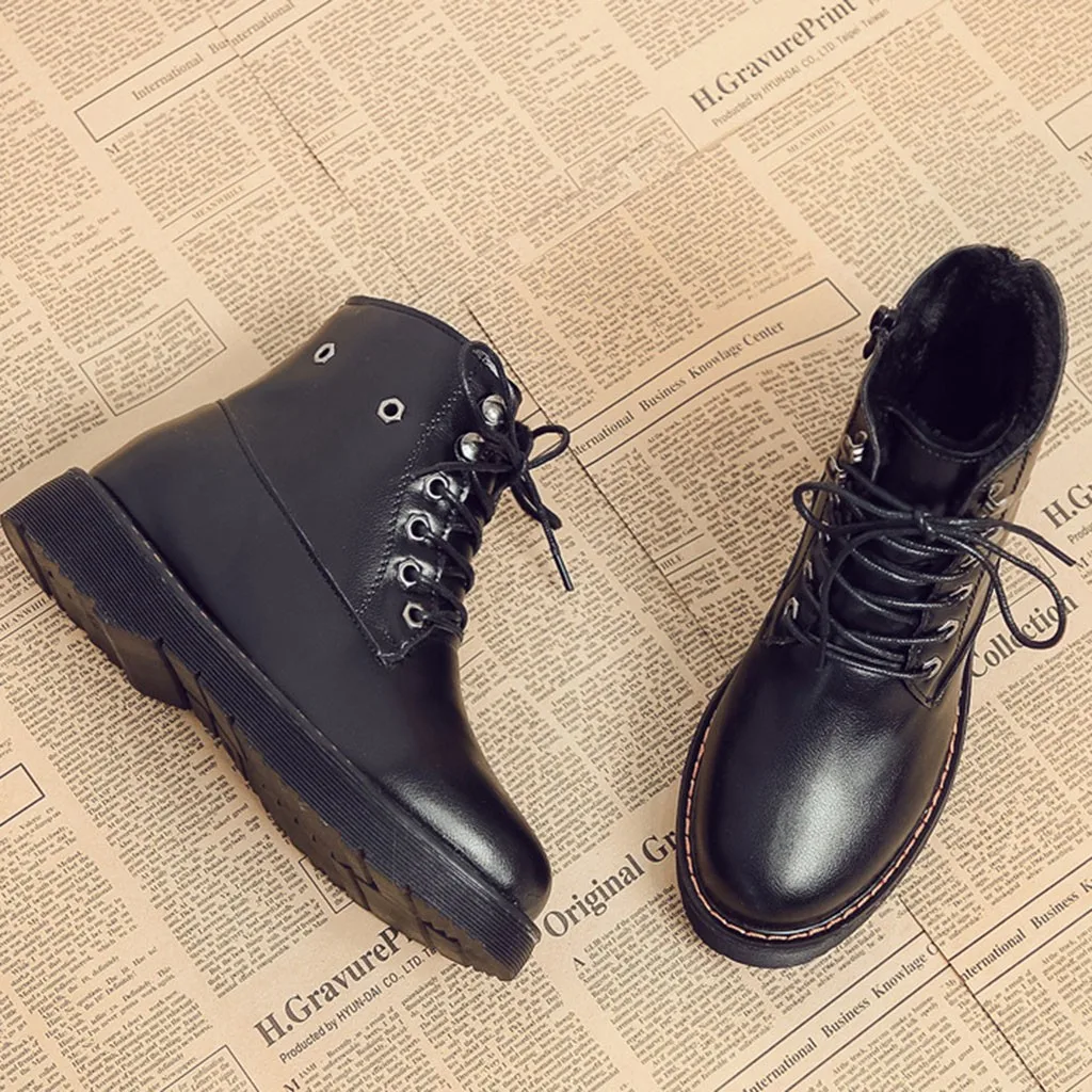 SAGACE/Новинка женские ботильоны из искусственной кожи Лидер продаж ботинки с