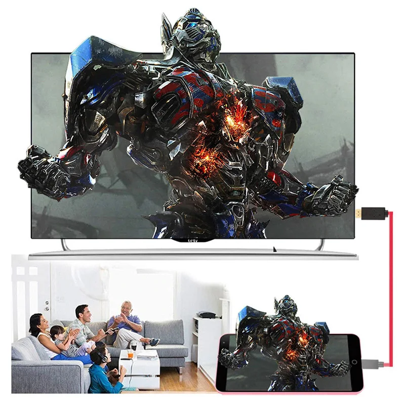 Кабель адаптер Micro USB к HDMI 1080P HD TV для телефонов Android Samsung 11PIN MHL Видео адаптер|Кабели