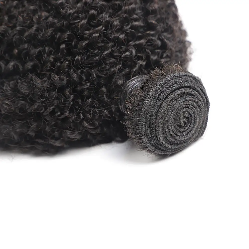 Индийские афро кудрявые вьющиеся волосы пряди 4B 4C человеческие 3/4 шт 8 30 дюймов Remy