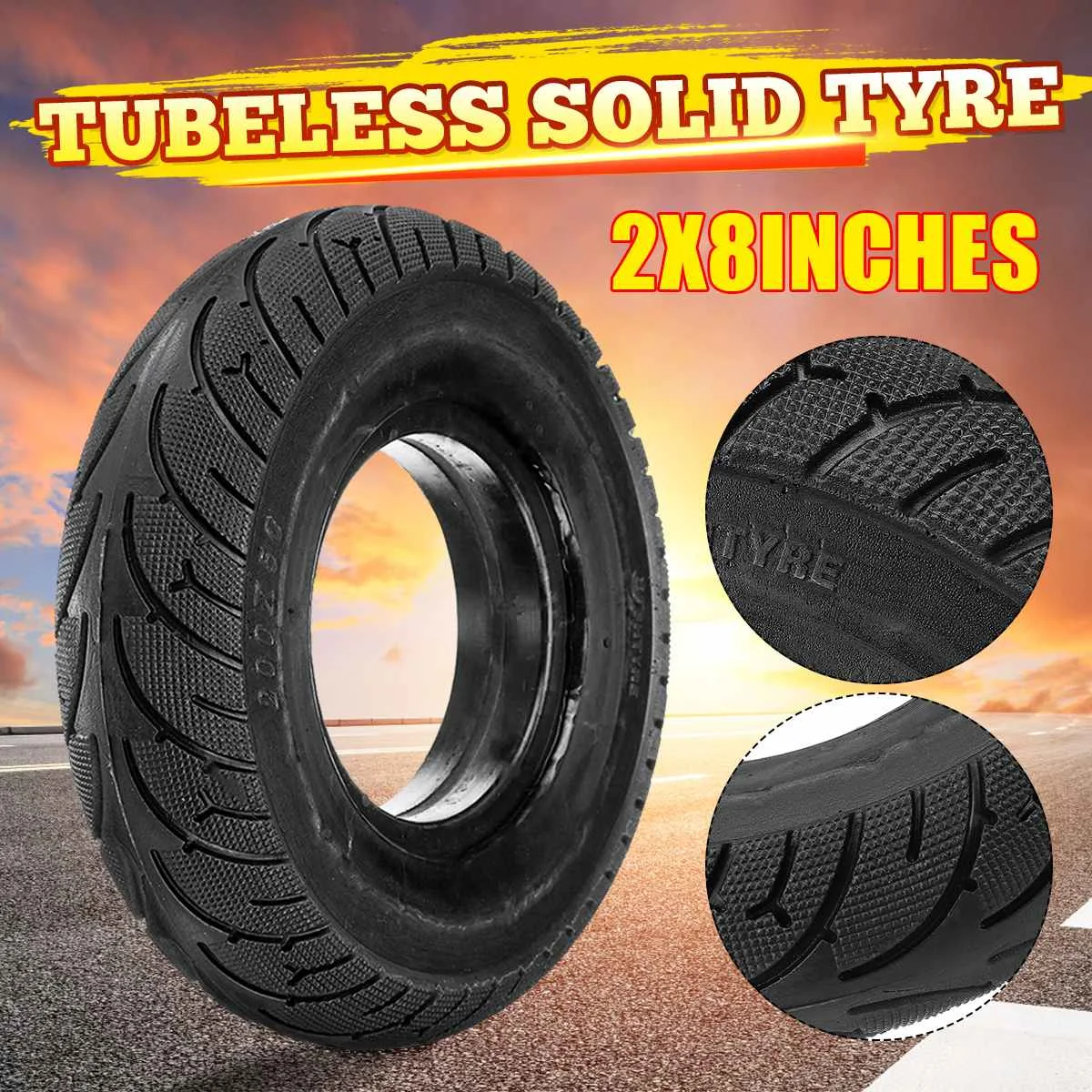 

Durable 200x50 Solid Outer Tire 8 Inch Mini Electric Scooter Explosion-proof Tyre Electric Vehicle 200*50 Tire Accessories