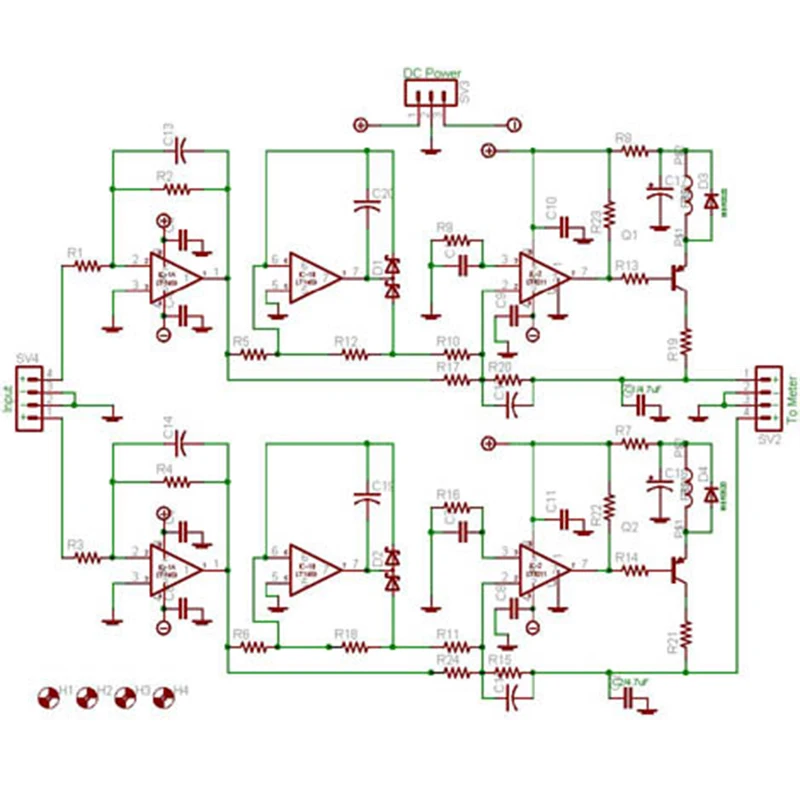 Аудио измеритель мощности уровня плата драйвера модуль привода для 650Ω 500UA VU Meter ±