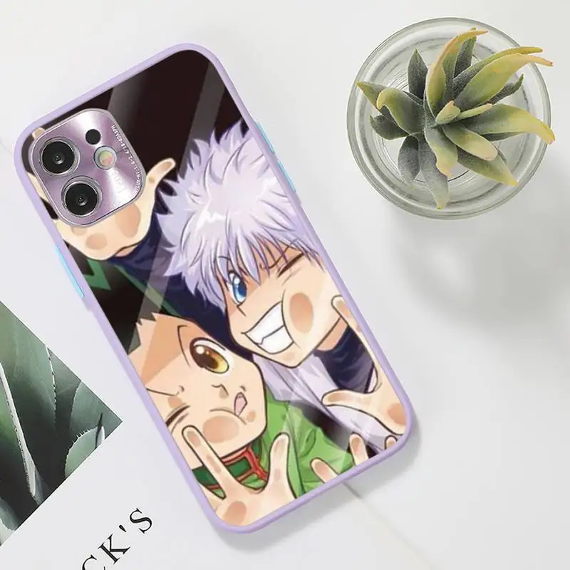 

Anime Hunter X Hunter Killua Zaoldyeck Phone Case For iPhone 12 11 Mini Pro XR XS Max 7 8 Plus X Matte transparent