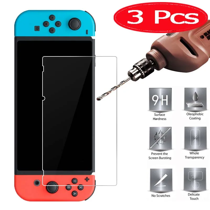 3 шт. закаленное стекло для Nod переключатель с сенсорным экраном протектор 9H 2.5D